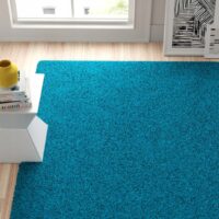 JEDNOBARWNY PRZYTULNY DYWAN DO BIURA SALONU turkusowy PACO HOME SKY 250 240x320 cm - obrazek 5