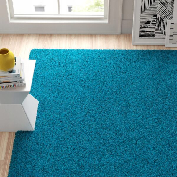 JEDNOBARWNY PRZYTULNY DYWAN DO BIURA SALONU turkusowy PACO HOME SKY 250 240x320 cm - obrazek 5