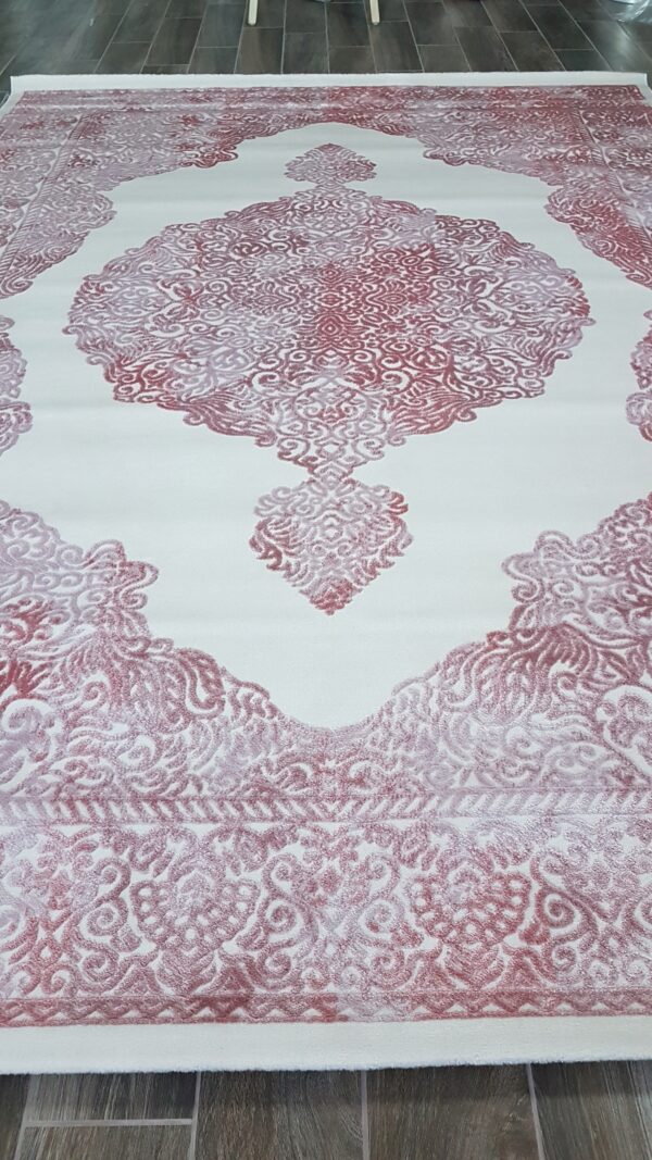 ORIENTALNY BAROKOWY dywan do salonu w stylu vintage GALAXY RAINBOW kremowy różowy 200x290 cm - obrazek 11