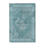 WESTWING PALERMO Dywan bawełniany szenilowy orientalny perski w stylu VINTAGE turkusowy niebieski zielony 120x180 cm
