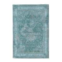 WESTWING PALERMO Dywan bawełniany szenilowy orientalny perski w stylu VINTAGE turkusowy niebieski zielony 120x180 cm