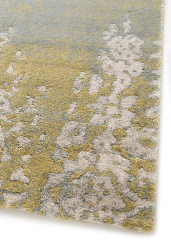 ORIENTALNY BELGIJSKI dywan w postarzanym stylu VINTAGE zielony, żółty 160x230 cm - obrazek 2