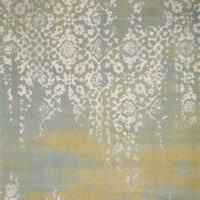 ORIENTALNY BELGIJSKI dywan w postarzanym stylu VINTAGE zielony, żółty 160x230 cm - obrazek 4