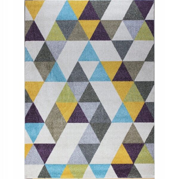 Nowoczesny, kolorowy, geometryczny dywan w romby, trójkąty 160x220 cm - obrazek 10