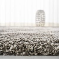 Nowoczesny dywan SAFAVIEH HUDSON SHAG GREY/IVORY w romby szary kremowy 90x150 cm - obrazek 2