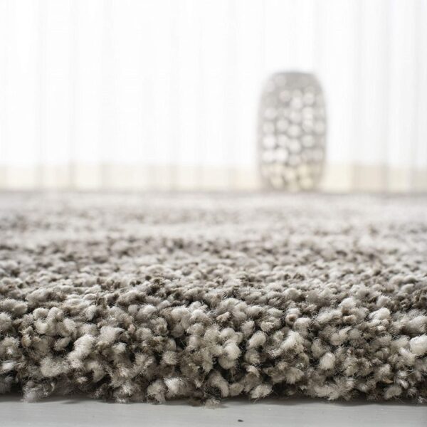 Nowoczesny dywan SAFAVIEH HUDSON SHAG GREY/IVORY w romby szary kremowy 90x150 cm - obrazek 2