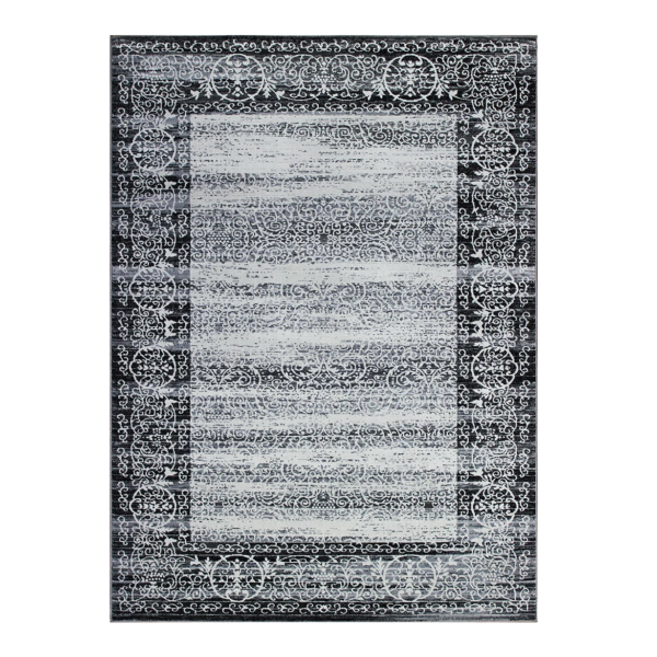 Dywan orientalny szary, grafitowy w postarzanym stylu VINTAGE 140x190 cm - obrazek 8