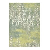 ORIENTALNY BELGIJSKI dywan w postarzanym stylu VINTAGE zielony, żółty 160x230 cm