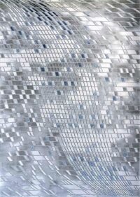 NOWOCZESNY DYWAN AKRYLOWY o dwupoziomowej wysokości włosia. GREY BLUE 160x230 cm - obrazek 2