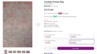 WISKOZOWY AKRYLOWY Dywan glamour z frędzlami BAKERO CORDOBA POWDER z połyskiem w stylu VINTAGE - obrazek 13