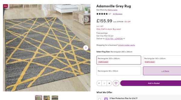 PACO HOME PATTERN Nowoczesny dywan do salonu szary żółty w przecinające się, nieregularne linie 200x290 cm - obrazek 12