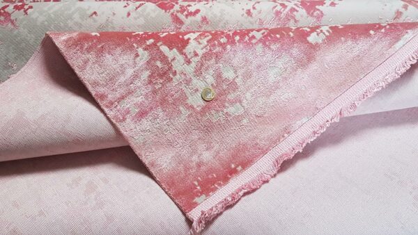 WISKOZOWY AKRYLOWY Dywan glamour z frędzlami BAKERO CORDOBA POWDER z połyskiem w stylu VINTAGE - obrazek 2