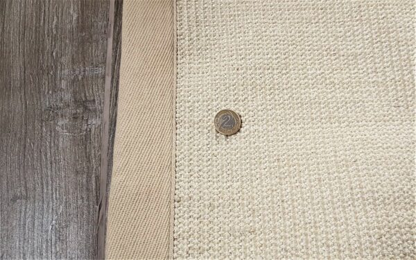 NOWOCZESNY NATURALNY DYWAN SIZALOWY Z BORDIURĄ BENUTA NATURALS SISAL w kolorze kremowym 140x200 cm - obrazek 9