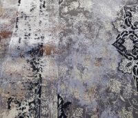 NOWOCZESNY, LŚNIĄCY, BAROKOWY DYWAN GLAMOUR DO SALONU, SYPIALNI, BIURA w postarzanym stylu vintage. Beżowy złoty czarny 140x190 cm, 160x220 cm - obrazek 5
