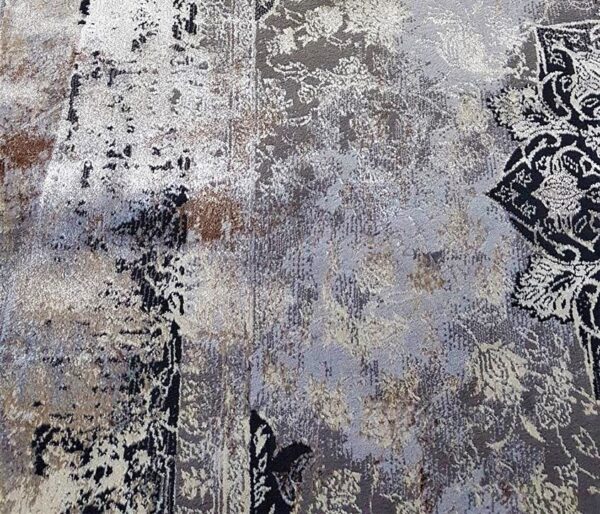 NOWOCZESNY, LŚNIĄCY, BAROKOWY DYWAN GLAMOUR DO SALONU, SYPIALNI, BIURA w postarzanym stylu vintage. Beżowy złoty czarny 140x190 cm, 160x220 cm - obrazek 5
