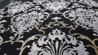 Nowoczesny dywan barokowy, orientalny w stylu GLAMOUR, czarny złoty 120x180 cm - obrazek 14