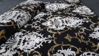 Nowoczesny dywan barokowy, orientalny w stylu GLAMOUR, czarny złoty 120x180 cm - obrazek 15