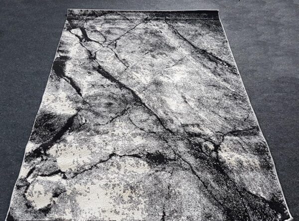 Dywan w stylu INDUSTRIALNYM, LOFT, imitacja marmuru szary czarny 120x180 cm - obrazek 7