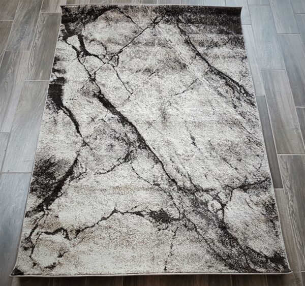 Dywan w stylu INDUSTRIALNYM, LOFT, imitacja marmuru beżowy czarny 120x180 cm - obrazek 5