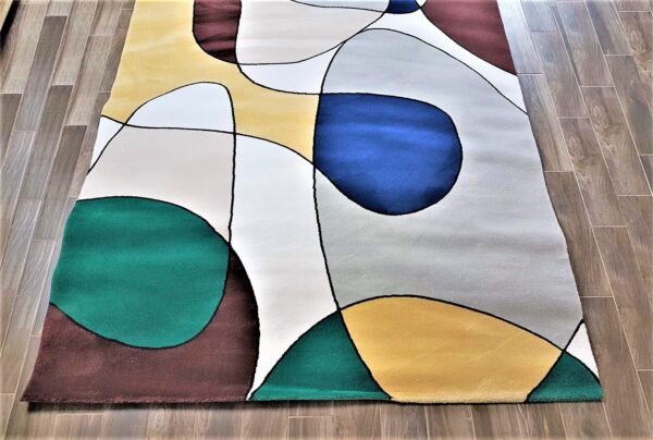 DESIGNERSKI NOWOCZESNY ABSTRAKCYJNY DYWAN DO SALONU Picasso kolorowy 200x300 cm - obrazek 7