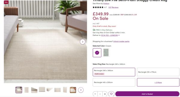 ELEGANCKI NOWOCZESNY DYWAN PODŁOGOWY ponadczasowy belgijski kremowym z lekkim połyskiem melanż HYKKON LOW PILE HYKKON TIFFANY - obrazek 22