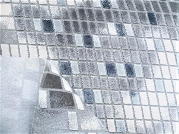 NOWOCZESNY DYWAN AKRYLOWY o dwupoziomowej wysokości włosia. GREY BLUE 160x230 cm - obrazek 3