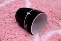 Puszysty dywan VELVET PINK shaggy w kolorze jasnego różu z białym wzorem - obrazek 5