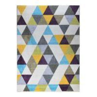 Nowoczesny, kolorowy, geometryczny dywan w romby, trójkąty 160x220 cm