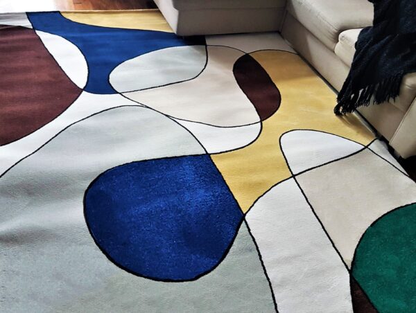DESIGNERSKI NOWOCZESNY ABSTRAKCYJNY DYWAN DO SALONU Picasso kolorowy 200x300 cm - obrazek 6