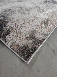 Nowoczesny, abstrakcyjny dywan w stylu GLAMOUR beżowy złoty 160x220 cm - obrazek 5
