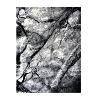 Dywan w stylu INDUSTRIALNYM, LOFT, imitacja marmuru szary czarny 120x180 cm