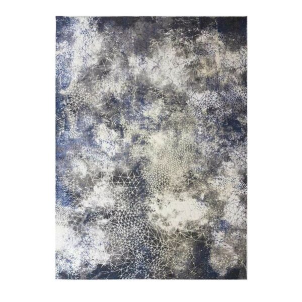 Lśniący, abstrakcyjny dywan w stylu GLAMOUR niebieski złoty 140x190 cm - obrazek 7