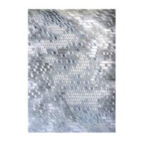 NOWOCZESNY DYWAN AKRYLOWY o dwupoziomowej wysokości włosia. GREY BLUE 160x230 cm
