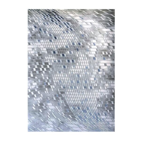 NOWOCZESNY DYWAN AKRYLOWY o dwupoziomowej wysokości włosia. GREY BLUE 160x230 cm - obrazek 12
