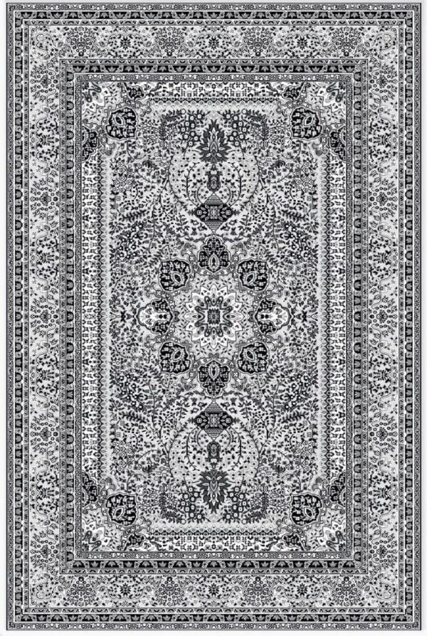 DYWAN ORIENTALNY PERSKI klasyczny szary kremowy czarny 200x290 cm - obrazek 10