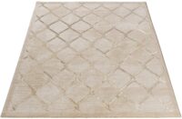 NOWOCZESNY ELEGANCKI ORIENTALNY dywanik 3D do biura sypialni salonu beżowy złoty SEHRAZAT LARA 120x170 cm - obrazek 8