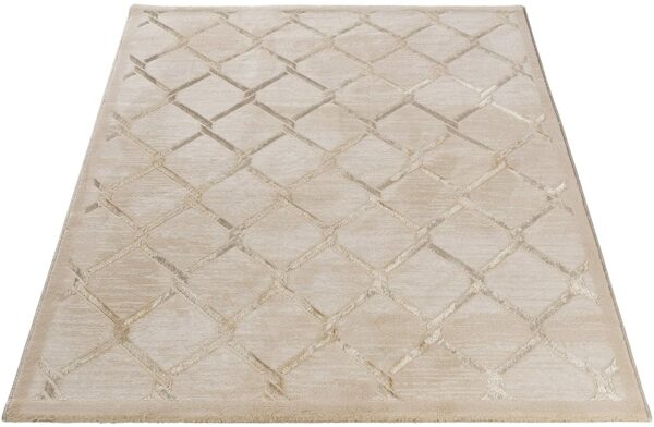 NOWOCZESNY ELEGANCKI ORIENTALNY dywanik 3D do biura sypialni salonu beżowy złoty SEHRAZAT LARA 120x170 cm - obrazek 8