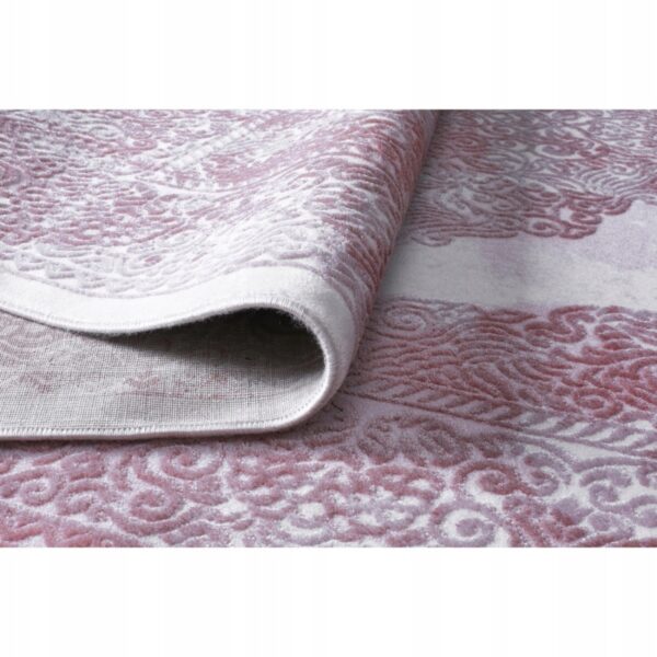 ORIENTALNY BAROKOWY dywan do salonu w stylu vintage GALAXY RAINBOW kremowy różowy 200x290 cm - obrazek 3