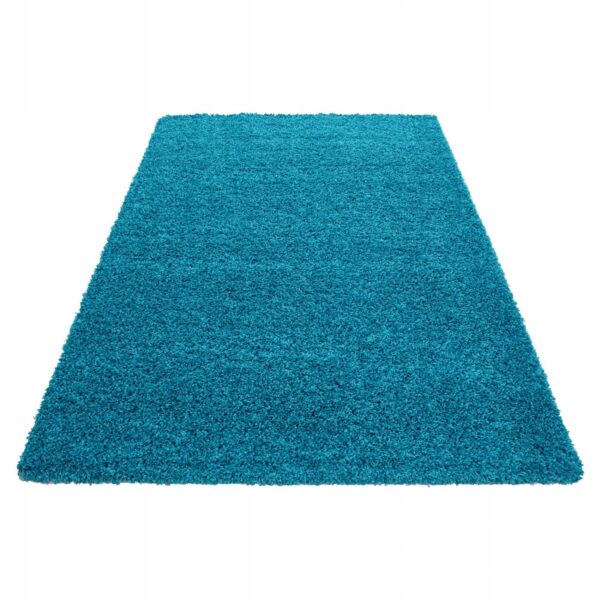 JEDNOBARWNY PRZYTULNY DYWAN DO BIURA SALONU turkusowy PACO HOME SKY 250 240x320 cm - obrazek 4