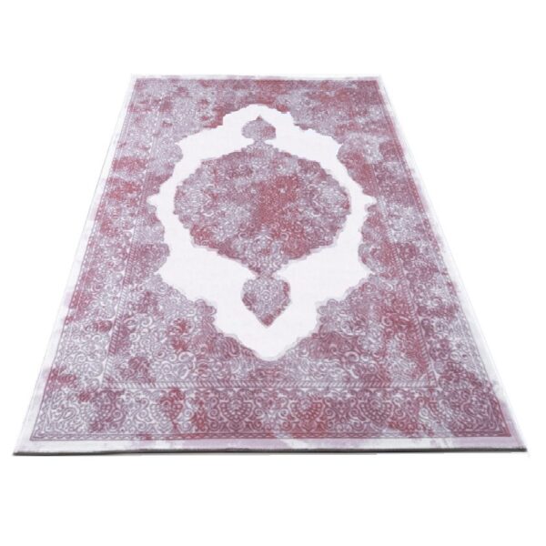 ORIENTALNY BAROKOWY dywan do salonu w stylu vintage GALAXY RAINBOW kremowy różowy 200x290 cm - obrazek 14