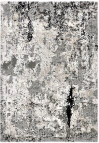 LUKSUSOWY NOWOCZESNY ABSTRAKCYJNY STRUKTURALNY DYWAN PODŁOGOWY szary grafitowy beżowy OCI JUWEL LIRAY - obrazek 13