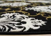 Nowoczesny dywan barokowy, orientalny w stylu GLAMOUR, czarny złoty 120x180 cm - obrazek 10