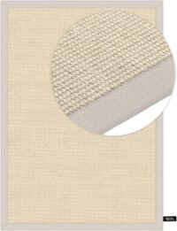 NOWOCZESNY NATURALNY DYWAN SIZALOWY Z BORDIURĄ BENUTA NATURALS SISAL w kolorze kremowym 140x200 cm - obrazek 7