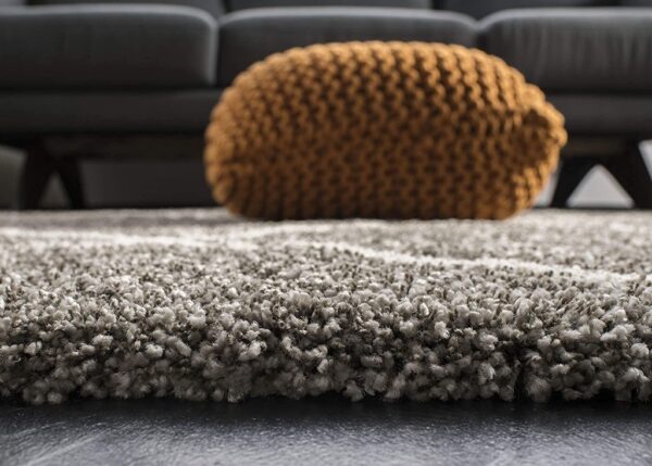 Nowoczesny dywan SAFAVIEH HUDSON SHAG GREY/IVORY w romby szary kremowy 90x150 cm - obrazek 9