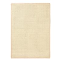 NOWOCZESNY NATURALNY DYWAN SIZALOWY Z BORDIURĄ BENUTA NATURALS SISAL w kolorze kremowym 140x200 cm