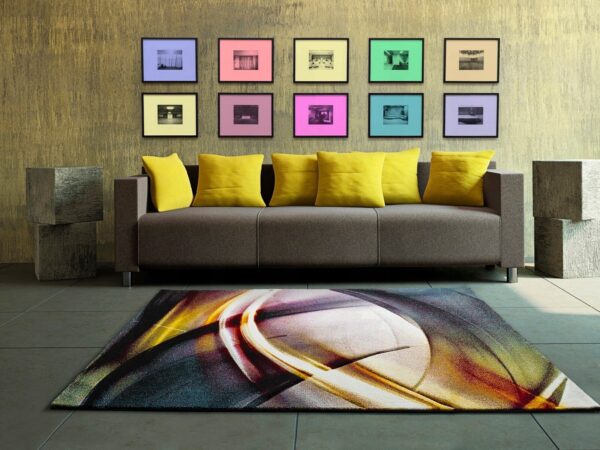 Dywan AMY abstrakcyjny, kolorowy w stylu MODERN i LOFT 140x200 cm - obrazek 5