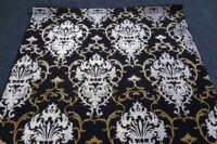 Nowoczesny dywan barokowy, orientalny w stylu GLAMOUR, czarny złoty 120x180 cm - obrazek 13