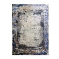 Nowoczesny dywan w postarzanym stylu VINTAGE szary niebieski 140x190 cm