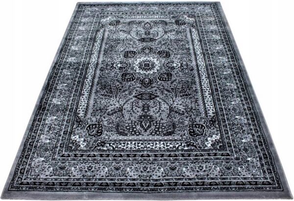 DYWAN ORIENTALNY PERSKI klasyczny szary kremowy czarny 200x290 cm - obrazek 6