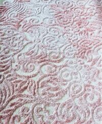 ORIENTALNY BAROKOWY dywan do salonu w stylu vintage GALAXY RAINBOW kremowy różowy 200x290 cm - obrazek 9